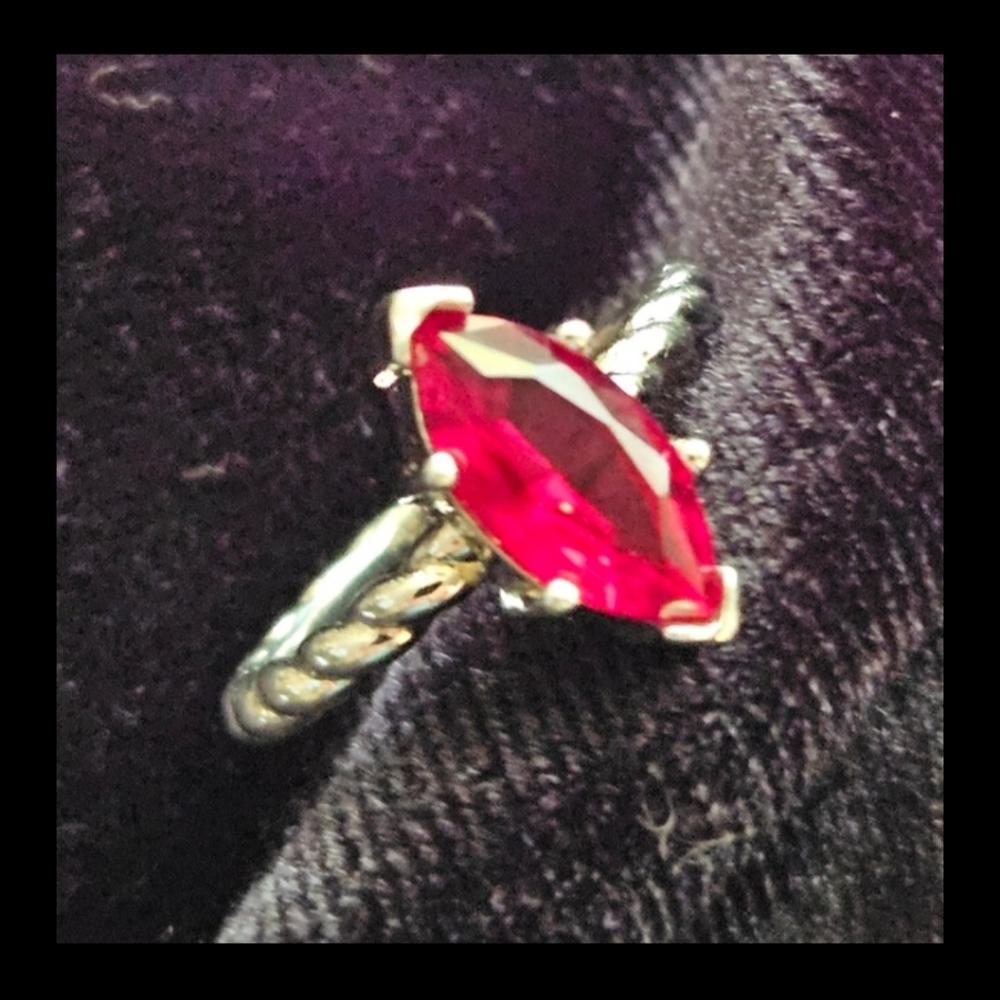 Ruby Colored Ring - image 1
